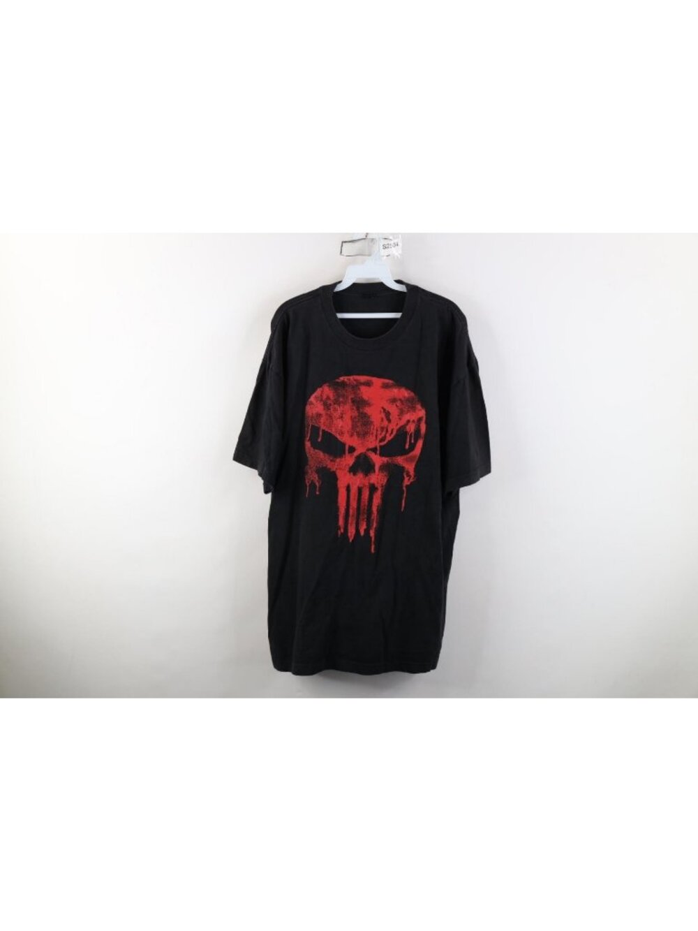 Vtg 90s Y2K Marvel Comics Mens 2XL Faded The Punisher Skull Bleeding T-Shirt